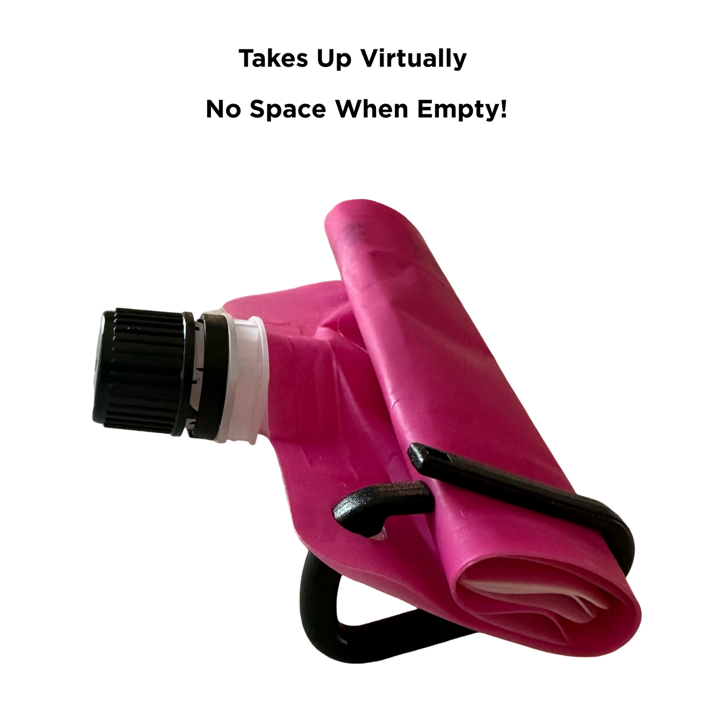 BellFlask - (Pack of 3, Pink) 15 oz. Plastic Flask, Patented, Flexible, Metal-Free, Reusuable, BPA-Free with Carabiner Clip and Filling Funnel
